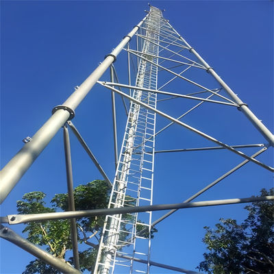 ตราโทรคมนาคมสามเหลี่ยม ท่ออานเตเนนที่รองรับตนเอง Mast HDG 3 ขา สแตนเลส Lattice Tower