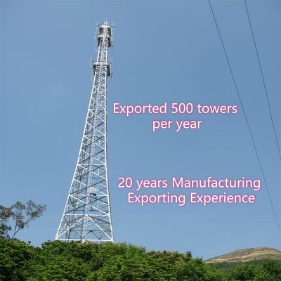 20 30 40M 3 ขา หลอดเหล็กไร้สาย Isp อินเตอร์เน็ต 5G Wifi Bts หอรับสัญญาณโทรคมนาคม