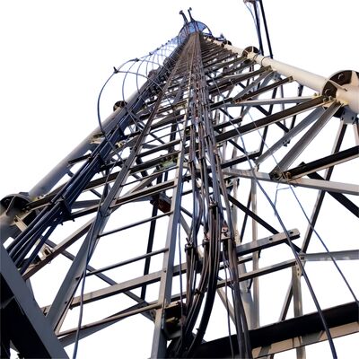 30M 55M 80M Hot Dip Galvanized 3 Leg Tubular Steel Free Standing Gsm Cdma Cellular Communication Antenna Mast