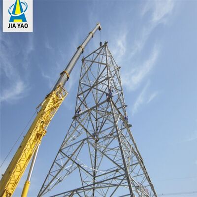 ทาวเวอร์เสาอากาศพลังงานแสงอาทิตย์รองรับตัวเองสังกะสี 20 30 40M 4G 5G Off Grid Telecom Mast