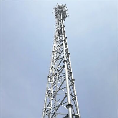 3 Leg Tubular Anti-Corrosion 304 Stainless Steel Communication Tower For Chemical Plant Area