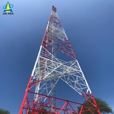 แอสเซมบลีอย่างรวดเร็วของทาวเวอร์เหล็กมุม 3 ขาบรรจุแบน 48M สำหรับการครอบคลุม 5G ของเคาน์ตี้