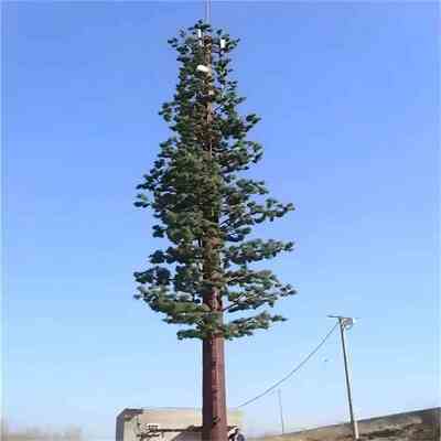 15 25 32Meter Custom Bionic Pine Tree Tower สำหรับ City Park 5G การครอบคลุมสัญญาณ