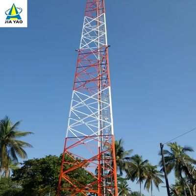 38 46 52M จุ่มร้อนชุบสังกะสี 3 ขามุมเหล็กทาวเวอร์เชื่อมฟรีสำหรับการประกอบสนามอย่างรวดเร็ว
