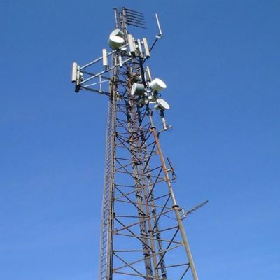 ท่อโทรคมนาคมเหล็ก 3 ขา Tower เครือข่ายมือถือ 4G 5G สัญญาณวิทยุแอนเทนนา