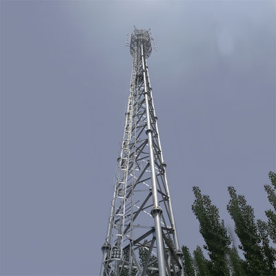 3 ขา ทาวเวอร์เหล็กท่อ เครือข่ายมือถือ 4G 5G สัญญาณ ทาวเวอร์การส่งสัญญาณวิทยุ