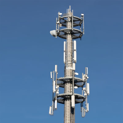 บริษัทโทรคมนาคมขนาดเล็กที่รองรับตัวเอง โซลล์แอนเทนนา พีลอน 5G เครือข่าย 20 ฟุต พลาตฟอร์มหลังคาบนหอคอย