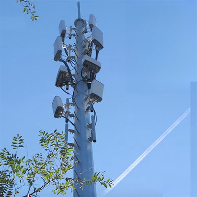 การสื่อสาร 20 30 40 M อินเทนเนียที่รองรับตัวเอง มัสต 4G 5G Wifi Monopole หอโทรคมนาคม