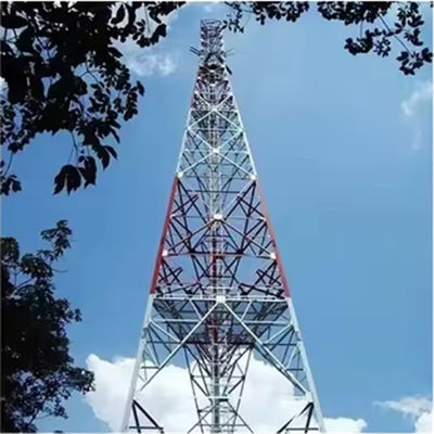 45 เมตรมุมเหล็ก Lattice อัตโนมัติสนับสนุนแอนเทนน่า Tower ผู้ให้บริการ 4g 5g Tower
