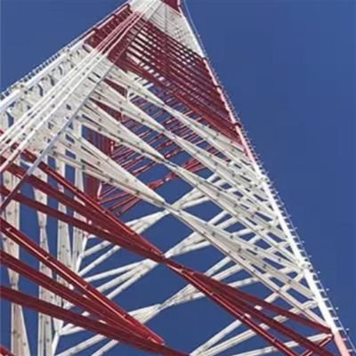 45 เมตรมุมเหล็ก Lattice อัตโนมัติสนับสนุนแอนเทนน่า Tower ผู้ให้บริการ 4g 5g Tower
