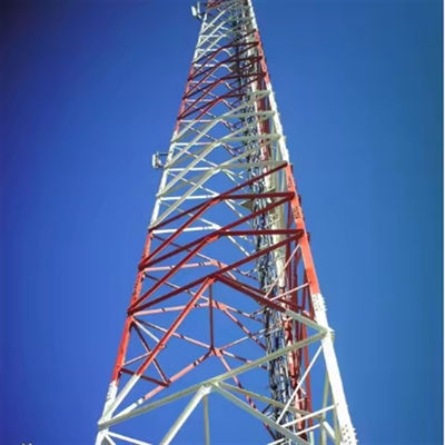 3 ขา ทาวเวอร์มุมเหล็ก 20M -65 M Mast Pylon เหล็ก โทรคมนาคม ทาวเวอร์มุม