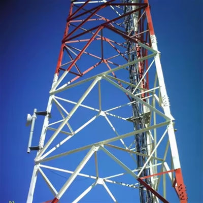 หอคอยรองรับตัวเอง สําหรับการขาย Hot Dip Galvanized Digital TV Receiver Cell Radio 3 Legged Tower การออกแบบ