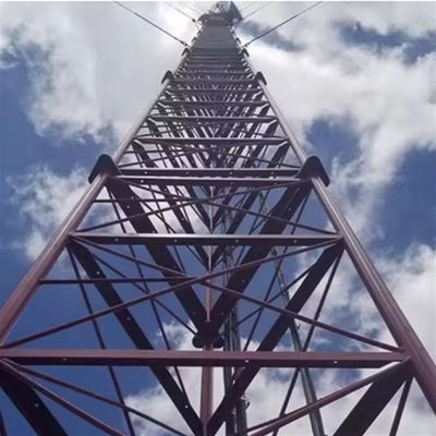 หอคอยรองรับตัวเอง สําหรับการขาย Hot Dip Galvanized Digital TV Receiver Cell Radio 3 Legged Tower การออกแบบ