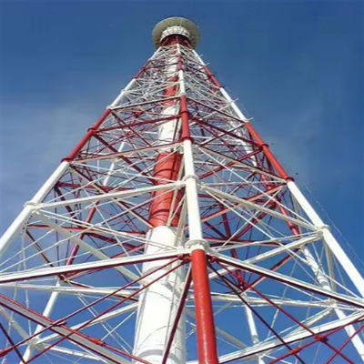 หอคอยรองรับตัวเอง สําหรับการขาย Hot Dip Galvanized Digital TV Receiver Cell Radio 3 Legged Tower การออกแบบ