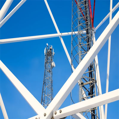 สามขาฟรียืน Lattice Tower มุม 60 องศา สแตนเลส โทรคมนาคม สแตนเลส Tower