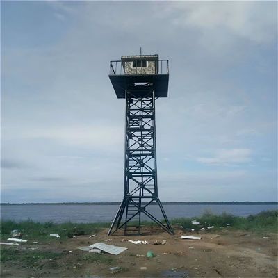 3m 5m 8m 10m 15m Hot Dip Galvanized Fire Tower ปรับปรุงตามความต้องการ สี่ขา สูง Tower การสังเกต
