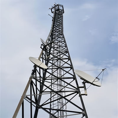3 ขา ทาวเวอร์มุมเหล็ก 20M -65 M Mast Pylon เหล็ก โทรคมนาคม ทาวเวอร์มุม