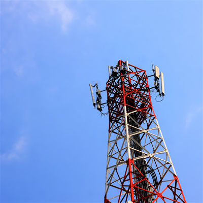 อินเทนเน่ที่รองรับตัวเอง หอคอย 4 ขา หอคอยกระดาษเหล็ก 20m - 55m 60m