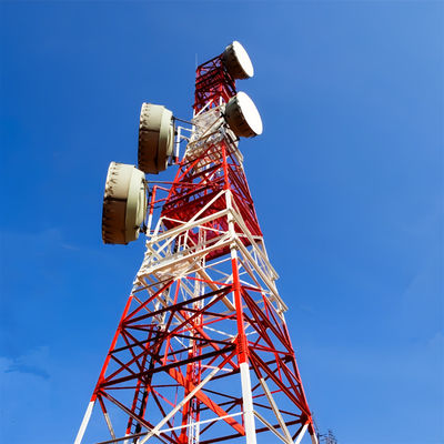 อินเทนเน่ที่รองรับตัวเอง หอคอย 4 ขา หอคอยกระดาษเหล็ก 20m - 55m 60m