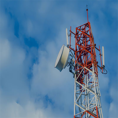 120m Hot Dip Galvanized Steel Antenna ผู้ผลิต Radio Cellular Gratice 4 ขา ทาวเวอร์สแตนเลสมุม