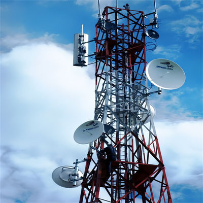 5-200M สแตนเลสมุมเหล็กสแตนเลส Lattice Tower ผู้ผลิต Lattice Telecom Tower