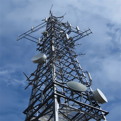 5-200M สแตนเลสมุมเหล็กสแตนเลส Lattice Tower ผู้ผลิต Lattice Telecom Tower