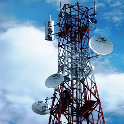 20m 40m 45m 50m สี่ขา สแตนเลส Mast GSM โทรศัพท์มือถือโทรคมนาคม BTS
