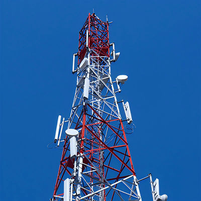 20m 40m 45m 50m สี่ขา สแตนเลส Mast GSM โทรศัพท์มือถือโทรคมนาคม BTS