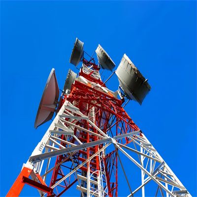 20m 40m 45m 50m สี่ขา สแตนเลส Mast GSM โทรศัพท์มือถือโทรคมนาคม BTS