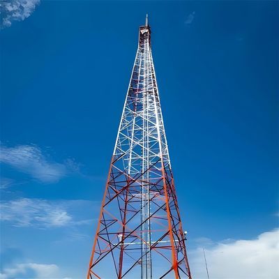 โครงการที่พักโทรคมนาคม 60m 4 ขามุมหิน Tower มุม Lattice Radio Antenna 4g อุปกรณ์ไร้สาย