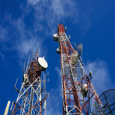 โครงการที่พักโทรคมนาคม 60m 4 ขามุมหิน Tower มุม Lattice Radio Antenna 4g อุปกรณ์ไร้สาย