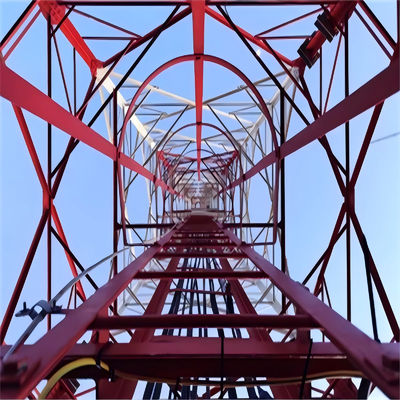 โครงการที่พักโทรคมนาคม 60m 4 ขามุมหิน Tower มุม Lattice Radio Antenna 4g อุปกรณ์ไร้สาย