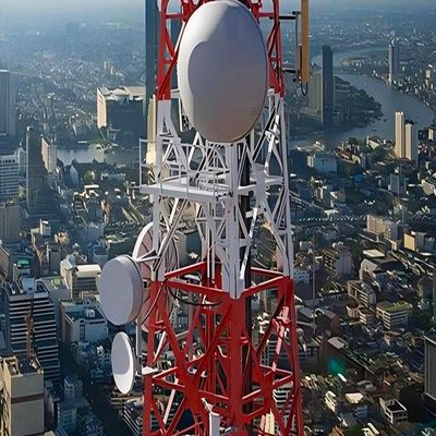 24 36 55 72m 4 ขา สแตนเลส แลตติช์ มุม โทรศัพท์มือถือ Tower ASTM A123/ ISO 1461