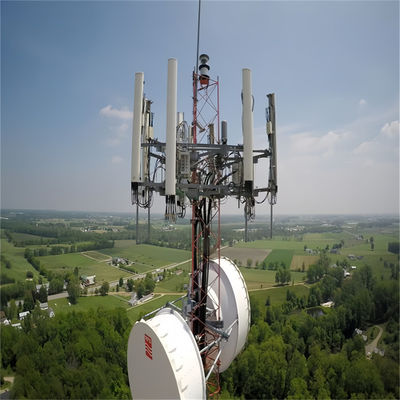 25 35 45 55 60 m ตําแหน่งฐานรองรับตัวเอง สายวิทยุ สายส่ง สูง Wifi เครื่องรับเหล็ก โทรคมนาคม หอคอยสื่อสาร 4 ขา