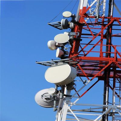 36m 4 Leg Steel Lattice Angle Mobile Communication Towers / ม้าแอนเทนนาที่รองรับตัวเอง