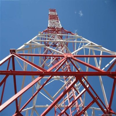 30m 45m 50m 60m TV Antenna Mast Tower 3 &amp; 4 Legged Angle Steel Outdoor TV Tower ตึกโทรทัศน์กลางแจ้ง