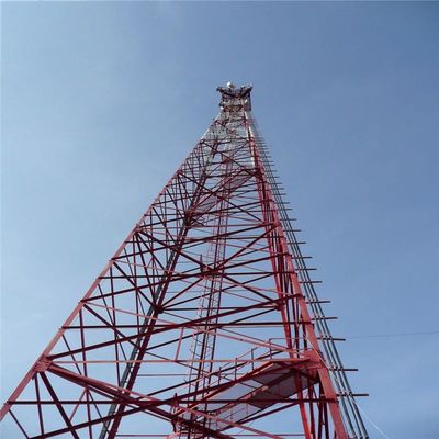 30m 45m 50m 60m TV Antenna Mast Tower 3 &amp; 4 Legged Angle Steel Outdoor TV Tower ตึกโทรทัศน์กลางแจ้ง
