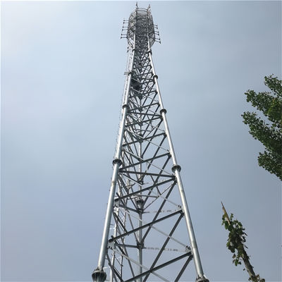 3 ขา ท่อกระตุ้นขึ้น อานเตนน่า ทาวเวอร์โทรคมนาคม ทาวเวอร์เหล็ก 50m 60m 65m