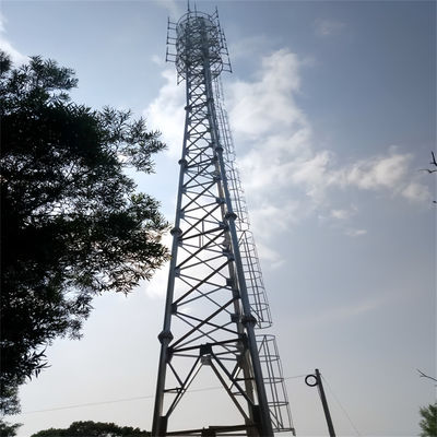 โบลท์เหล็กกระปุก 3 ขา ท่อเหล็กหอคอย Lattice โทรคมนาคมแอนเทนนาหอคอย
