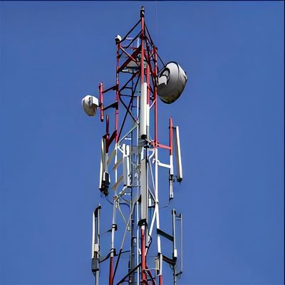 สถานีฐาน GSM Vhf Uhf อินเทนเนียวิทยุสื่อสาร 3 ขา ทาวเวอร์เหล็กท่อ