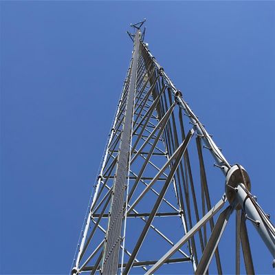 สถานีฐาน GSM Vhf Uhf อินเทนเนียวิทยุสื่อสาร 3 ขา ทาวเวอร์เหล็กท่อ