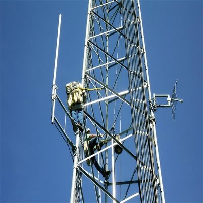 สถานีฐาน GSM Vhf Uhf อินเทนเนียวิทยุสื่อสาร 3 ขา ทาวเวอร์เหล็กท่อ