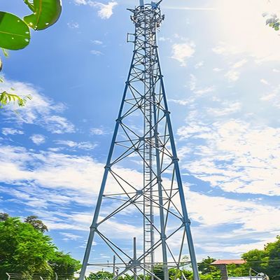 20m 25m - 60m 65m 3 ขา Tower ท่อโทรคมนาคม ท่อเหล็ก Tower