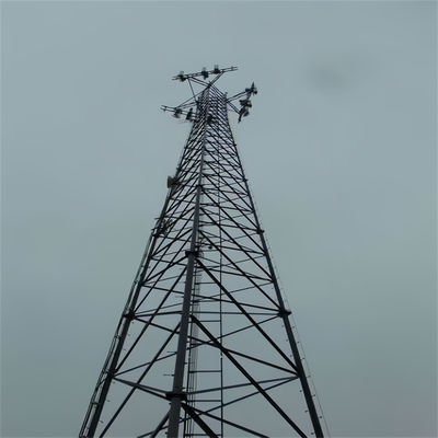 ตราโทรคมนาคมสามเหลี่ยม ท่ออานเตเนนที่รองรับตนเอง Mast HDG 3 ขา สแตนเลส Lattice Tower