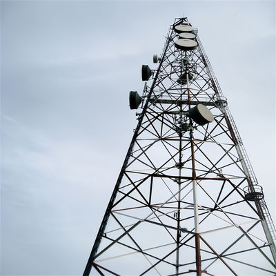 Q345 / Q235 3 ขาท่อหุ้มเหล็ก / หุ้มเหล็กเกต ANSI/TIA-222-G-2005