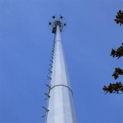 คุณภาพสูง 20m 30m 45m 50m การสื่อสาร แอนเทนน่า สันตะกอน 5G สถานีฐานสัญญาณเซลล์ โมโนโปลี สแตนเลส โทรคมนาคม