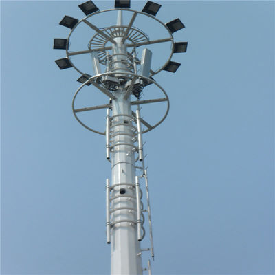 คุณภาพสูง 20m 30m 45m 50m การสื่อสาร แอนเทนน่า สันตะกอน 5G สถานีฐานสัญญาณเซลล์ โมโนโปลี สแตนเลส โทรคมนาคม