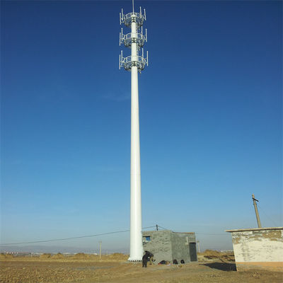 คุณภาพสูง 20m 30m 45m 50m การสื่อสาร แอนเทนน่า สันตะกอน 5G สถานีฐานสัญญาณเซลล์ โมโนโปลี สแตนเลส โทรคมนาคม