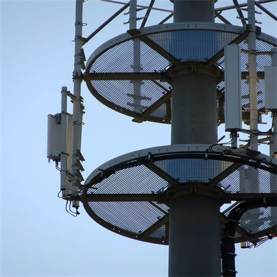 ท่อเดียว กระดานกลม Gsm โมโนโปโล หอประสานงาน 20m 30m 40m สร้างจากเหล็กสูงรองรับตัวเอง