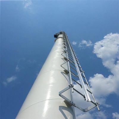 30m 35m 40m แกลวนิซ 4g / 5g โทรศัพท์มือถือ Monopole โทรศัพท์มือถือ Tower สัญญาณไมโครเวฟ